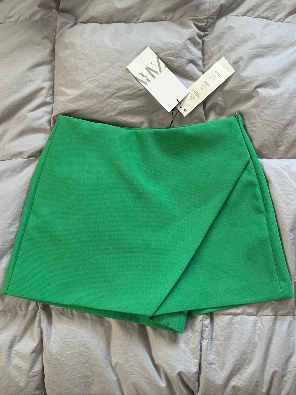 Zara Emerald Green Wrap Skort NWT - Size Small